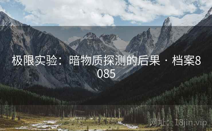 极限实验：暗物质探测的后果 · 档案8085